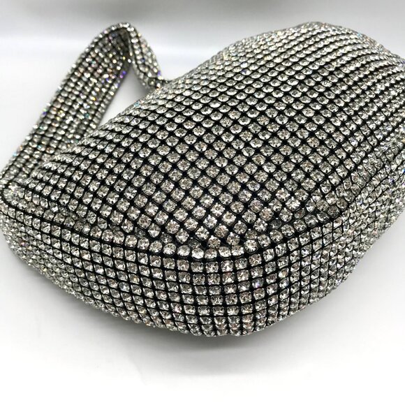 I.N.C. International Concepts Black Diamond Mesh Hobo Bag - Picture 6 of 11